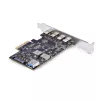 StarTech.com Scheda USB PCIe 5 porte, USB 3.2 10 Gbit/s, scheda PCI Express con 4 porte USB-C, 1 porta USB-A interna, scheda controller USB PCIe, Windows/macOS/Linux