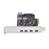 StarTech.com Scheda USB PCIe 5 porte, USB 3.2 10 Gbit/s, scheda PCI Express con 4 porte USB-C, 1 porta USB-A interna, scheda controller USB PCIe, Windows/macOS/Linux