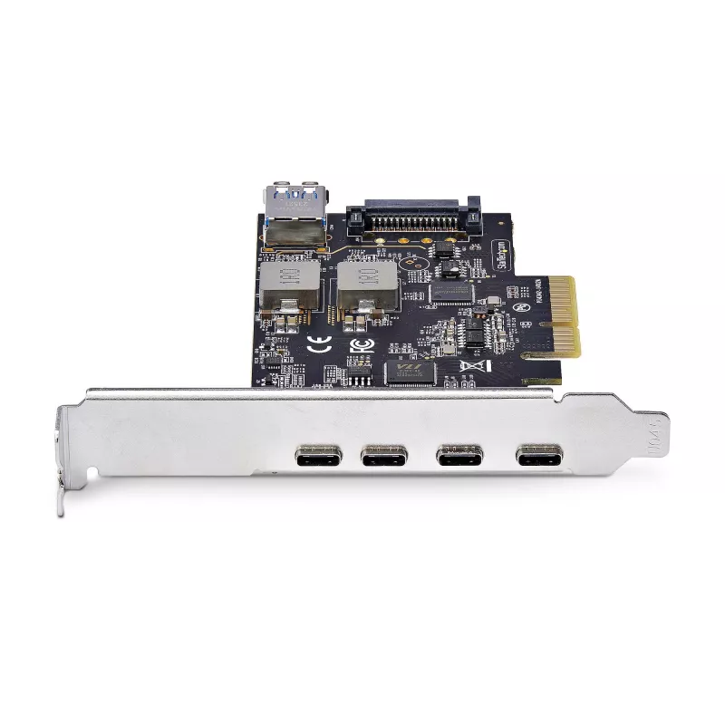 StarTech.com Scheda USB PCIe 5 porte, USB 3.2 10 Gbit/s, scheda PCI Express con 4 porte USB-C, 1 porta USB-A interna, scheda controller USB PCIe, Windows/macOS/Linux