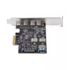 StarTech.com Scheda USB PCIe 5 porte, USB 3.2 10 Gbit/s, scheda PCI Express con 4 porte USB-C, 1 porta USB-A interna, scheda controller USB PCIe, Windows/macOS/Linux