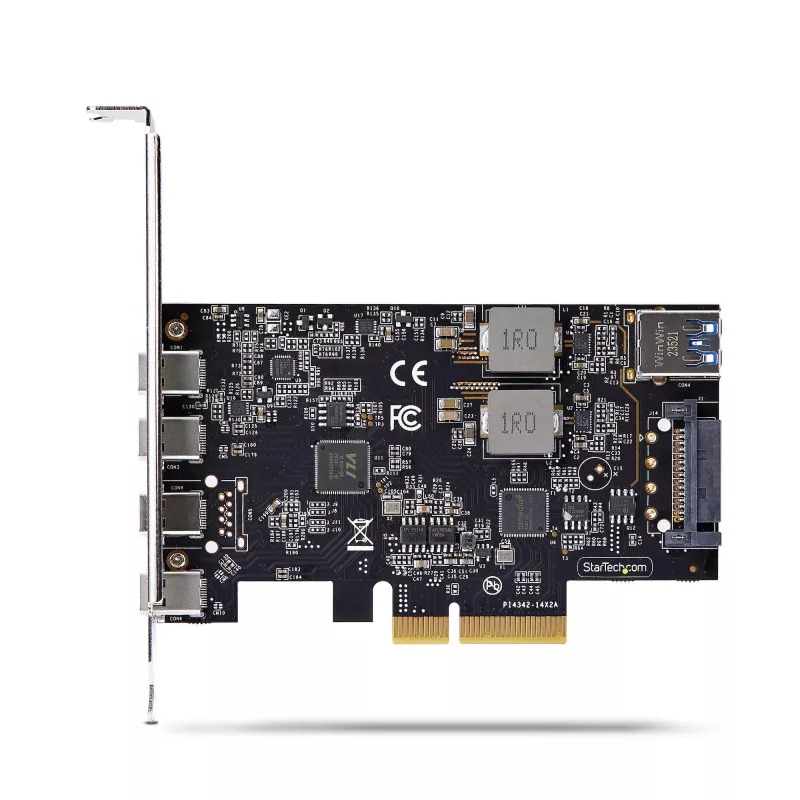 StarTech.com Scheda USB PCIe 5 porte, USB 3.2 10 Gbit/s, scheda PCI Express con 4 porte USB-C, 1 porta USB-A interna, scheda controller USB PCIe, Windows/macOS/Linux