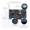 StarTech.com Scheda USB PCIe 5 porte, USB 3.2 10 Gbit/s, scheda PCI Express con 4 porte USB-C, 1 porta USB-A interna, scheda controller USB PCIe, Windows/macOS/Linux