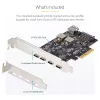 StarTech.com Scheda USB PCIe 5 porte, USB 3.2 10 Gbit/s, scheda PCI Express con 4 porte USB-C, 1 porta USB-A interna, scheda controller USB PCIe, Windows/macOS/Linux