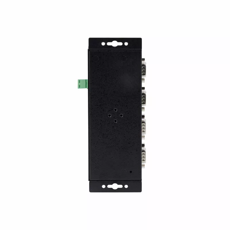 StarTech.com Adattatore seriale-Ethernet 4 porte, server seriale IP per dispositivi RS232 remoti, montaggio a parete/guida DIN, custodia in metallo, convertitore RJ45 LAN-DB9 seriale