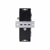 StarTech.com Adattatore seriale-Ethernet 4 porte, server seriale IP per dispositivi RS232 remoti, montaggio a parete/guida DIN, custodia in metallo, convertitore RJ45 LAN-DB9 seriale