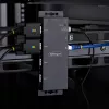 StarTech.com Adattatore seriale-Ethernet 4 porte, server seriale IP per dispositivi RS232 remoti, montaggio a parete/guida DIN, custodia in metallo, convertitore RJ45 LAN-DB9 seriale