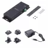 StarTech.com Adattatore seriale-Ethernet 4 porte, server seriale IP per dispositivi RS232 remoti, montaggio a parete/guida DIN, custodia in metallo, convertitore RJ45 LAN-DB9 seriale