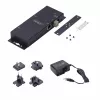 StarTech.com Adattatore seriale-Ethernet 2 porte, server seriale IP per dispositivi RS232 remoti, montaggio a parete/guida DIN, custodia in metallo, convertitore RJ45 LAN-DB9 seriale