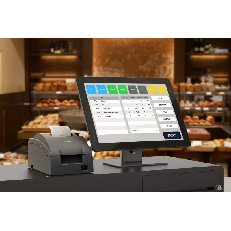Stampante per cassa Epson TM-U220IIB seriale PS NE sensore ECW