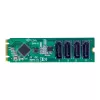 StarTech.com Scheda adattatore M.2-SATA 4 porte, scheda di espansione M.2 PCIe 3.0-SATA per HDD/SSD, chipset ASM1064, M.2 NVMe a 4x HDD/SSD per Windows/macOS/Linux