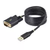 StarTech.com Cavo adattatore USB-seriale 2m, mantenimento COM, viti/dadi sostituibili, USB-A a DB9 RS232, IC FTDI, protezione ESD, Windows/macOS/Linux