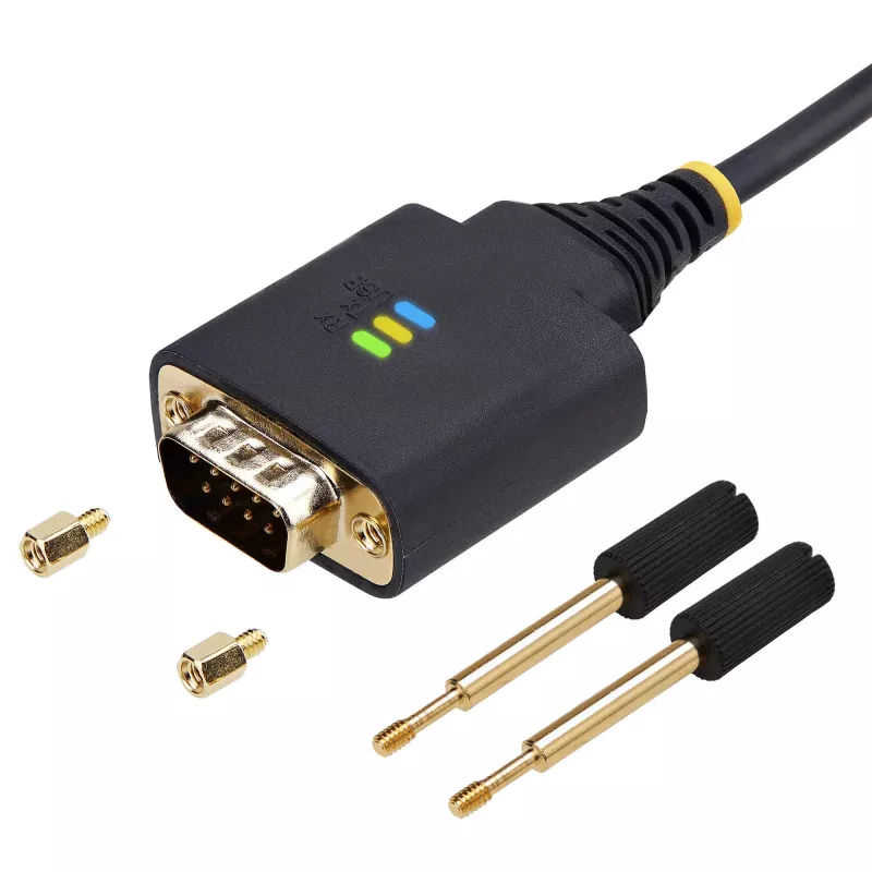 StarTech.com Cavo adattatore USB-seriale 2m, mantenimento COM, viti/dadi sostituibili, USB-A a DB9 RS232, IC FTDI, protezione ESD, Windows/macOS/Linux