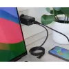 Alimentatore USB PD InLine, caricabatterie GaN, 3 porte, Dual USB-C + USB-A, 65W