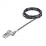 StarTech.com UNIVCS-LAPTOP-LOCK lucchetto a cavo universale per laptop, 2 m, a combinazione con numero di serie, Noble Wedge/Nano/K-Slot, nero/argento, TAA