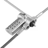 StarTech.com UNIVCS-LAPTOP-LOCK lucchetto a cavo universale per laptop, 2 m, a combinazione con numero di serie, Noble Wedge/Nano/K-Slot, nero/argento, TAA