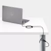 StarTech.com UNIVCS-LAPTOP-LOCK lucchetto a cavo universale per laptop, 2 m, a combinazione con numero di serie, Noble Wedge/Nano/K-Slot, nero/argento, TAA