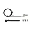 StarTech.com UNIVCS-LAPTOP-LOCK lucchetto a cavo universale per laptop, 2 m, a combinazione con numero di serie, Noble Wedge/Nano/K-Slot, nero/argento, TAA