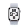 Smartwatch Apple Watch SE GPS + Cellular 44mm Case in alluminio Argento Blue Cloud Sport Loop