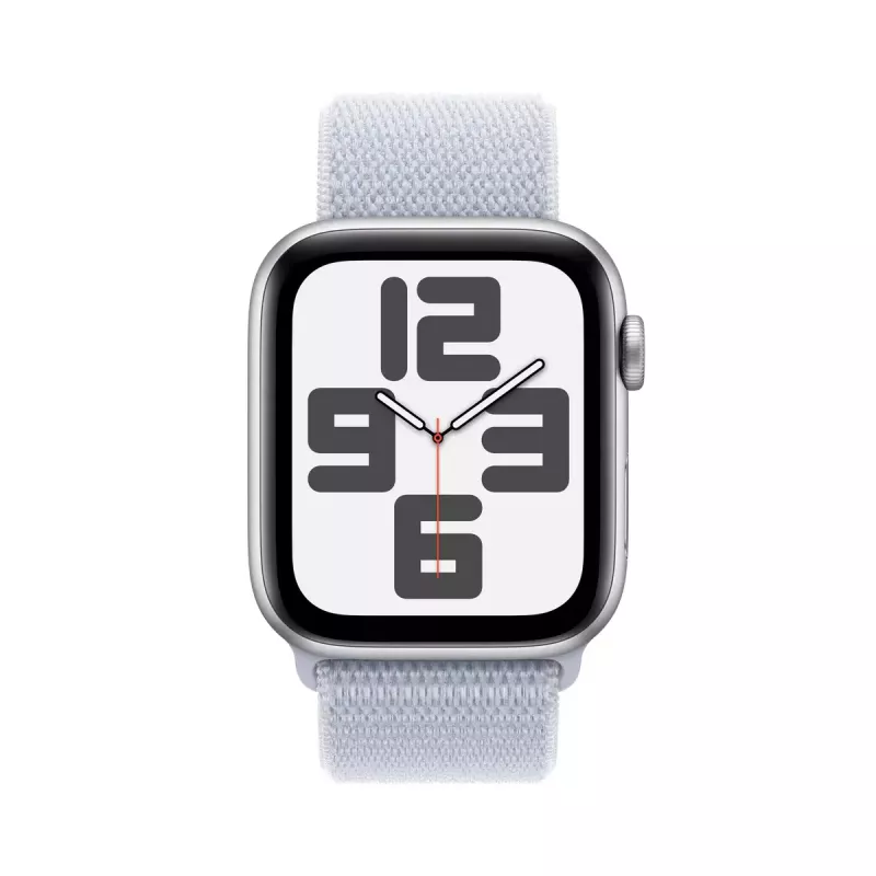 Smartwatch Apple Watch SE GPS + Cellular 44mm Case in alluminio Argento Blue Cloud Sport Loop