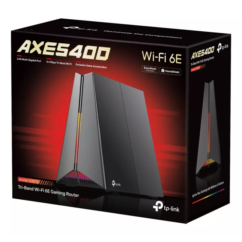 Router Wi-Fi TP-Link Archer GXE75 2,5 Gigabit Ethernet Tri-Band (2,4 GHz / 5 GHz / 6 GHz)