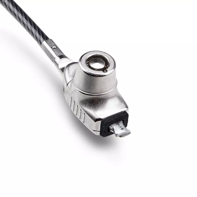 StarTech.com Lucchetto sottile compatibile slot Noble Wedge®, cavo di sicurezza 1,5 m, protezione antifurto da tavolo per laptop/notebook, cavo in acciaio taglia-resistente, lucchetto a chiave