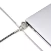 StarTech.com Lucchetto sottile compatibile slot Noble Wedge®, cavo di sicurezza 1,5 m, protezione antifurto da tavolo per laptop/notebook, cavo in acciaio taglia-resistente, lucchetto a chiave