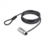 StarTech.com Lucchetto sottile compatibile slot Nano, cavo di sicurezza 6,6ft (2m), protezione antifurto da scrivania per laptop/notebook, cavo in acciaio taglia-resistente, lucchetto a 4 cifre