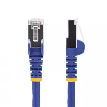 StarTech.com cavo Ethernet CAT8 blu da 2 m, RJ45 senza linguetta, 25G/40G, 2000 MHz, 100 W PoE++, S/FTP, 26AWG rame puro nudo, LSZH, cavo patch di rete schermato con scarichi di trazione, testato singolarmente