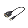 StarTech.com cavo adattatore USB-seriale 1ft (30cm), ritenzione COM, dadi/viti sostituibili, USB-A a DB9 RS232, IC FTDI, protezione ESD, Windows/macOS/Linux
