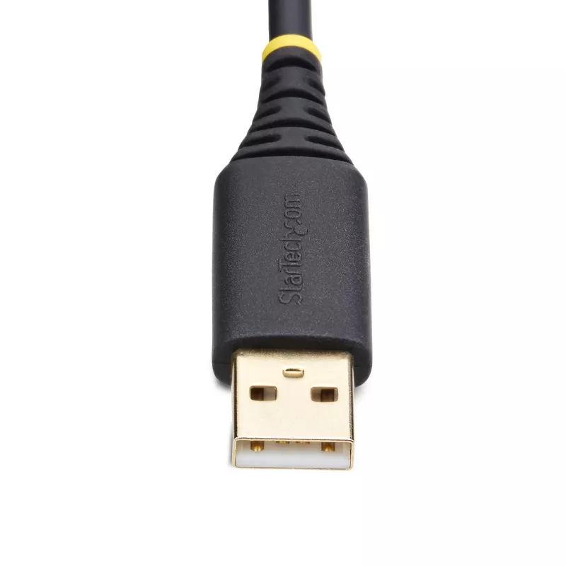 StarTech.com cavo adattatore USB-seriale 1ft (30cm), ritenzione COM, dadi/viti sostituibili, USB-A a DB9 RS232, IC FTDI, protezione ESD, Windows/macOS/Linux