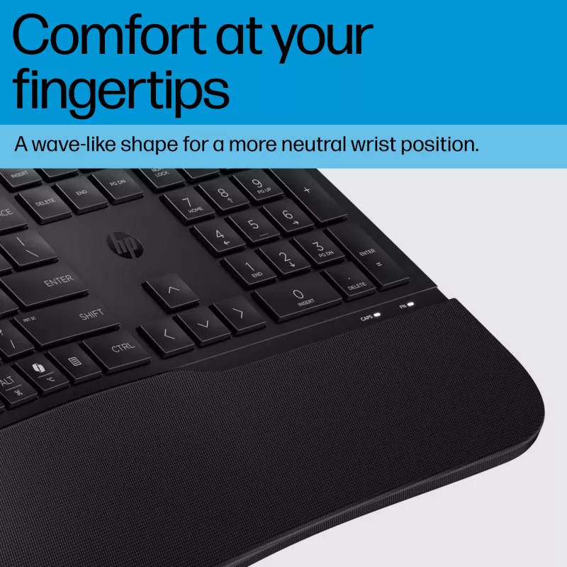 HP 485 Comfort tastiera con filo full-size USB a membrana con poggiapolsi