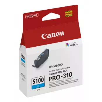Cartuccia toner Canon PFI-5100 C 1 pz. originale ciano
