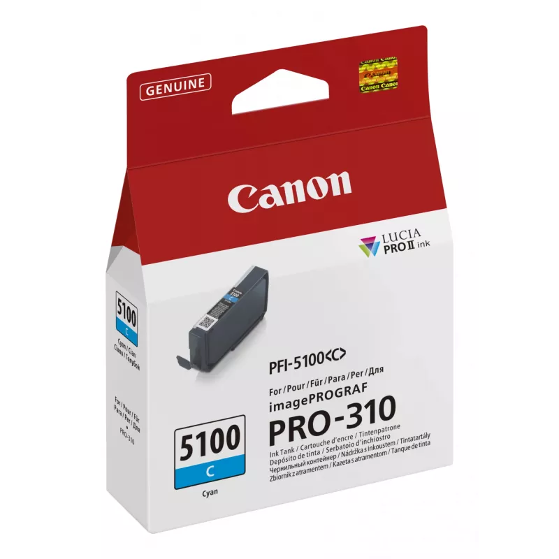 Cartuccia toner Canon PFI-5100 C 1 pz. originale ciano