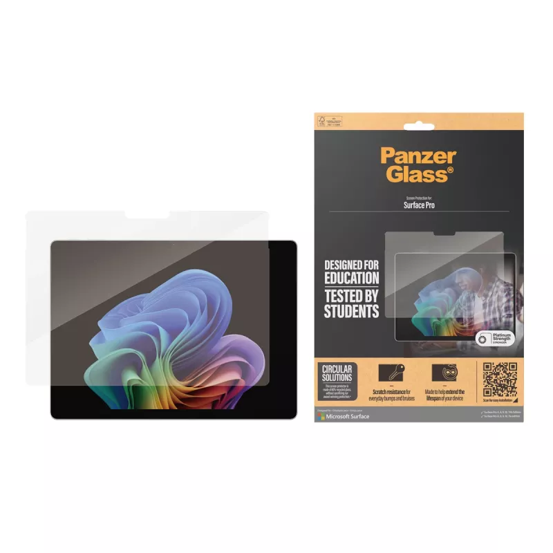 Pellicola protettiva per display PanzerGlass® Microsoft Surface Pro X | Pro 8 | Pro 9 | Pro 10 | Pro 11 | Ultra-Wide Fit