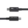 Cavo StarTech.com Thunderbolt 5 da 1,5ft (50cm), 80Gbit/s/fino a 120Gbit/s, 240W PD, 8K 60Hz, cavo Thunderbolt certificato - compatibile con Thunderbolt 4/USB4/USB-C