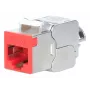 Cavo di rete Intellinet 791311 modulo keystone piatto rosso RJ-45