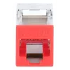 Cavo di rete Intellinet 791311 modulo keystone piatto rosso RJ-45