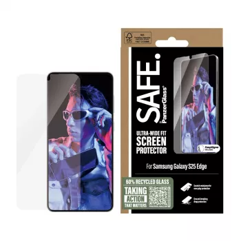 Protezione schermo PanzerGlass SAFE. by ® Samsung S25 Edge Ultra-Wide Fit antigraffio antiurto