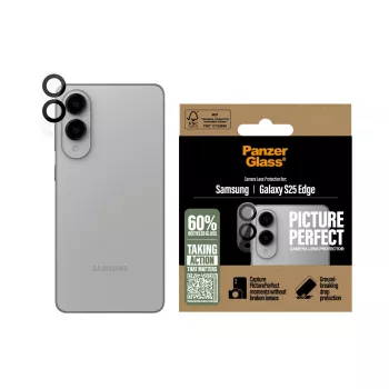 Protezione lente fotocamera PanzerGlass Samsung Galaxy S25 Edge antigraffio antiurto
