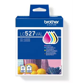 Confezione di cartucce d'inchiostro Brother LC527VAL CMYK – 1×1300, 3×900 pagine