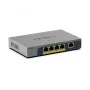 NETGEAR GS105EPP Gigabit Ethernet (10/100/1000) unmanaged Power over Ethernet (PoE) desktop/parete grigio