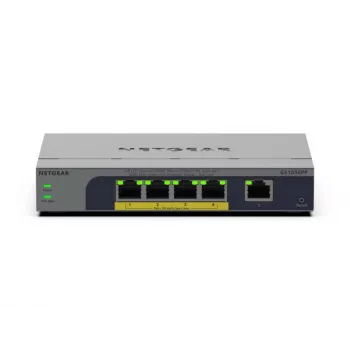 NETGEAR GS105EPP Gigabit Ethernet (10/100/1000) unmanaged Power over Ethernet (PoE) desktop/parete grigio
