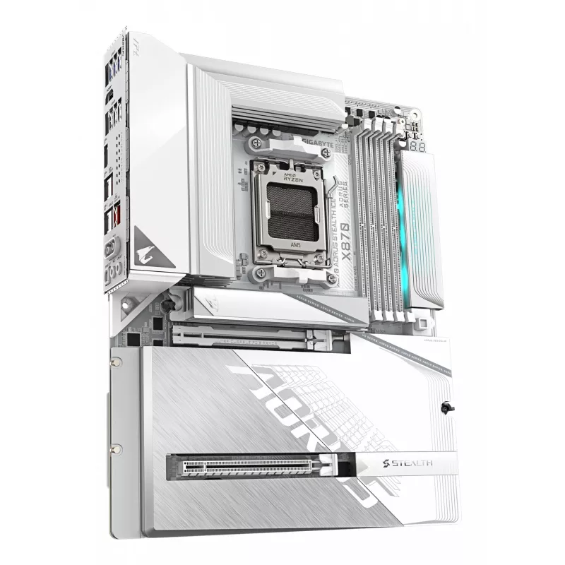 Scheda madre GIGABYTE X870 AORUS STEALTH ICE, AMD AM5, ATX