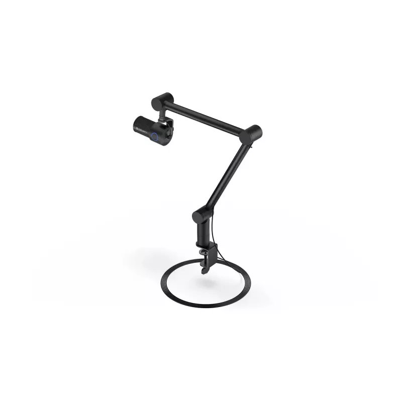 Microfono per PC ENDORFY Solum Studio — USB cablato, 24-Bit/96 kHz, 20–20000 Hz, supporto da tavolo regolabile, controlli touch, uscita cuffie, nero