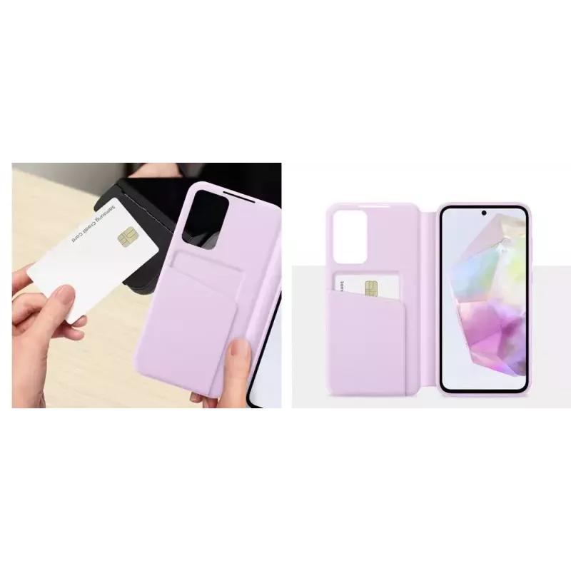 Samsung EF-ZA356CWEGWW custodia Smart View Wallet per Galaxy A35 5G, bianco