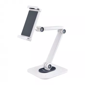 StarTech.com supporto regolabile per tablet da scrivania – montabile a parete – portata 1 kg – supporto universale per tablet ergonomico articolato – supporto tablet da scrivania orientabile/girevole/rotante