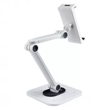 StarTech.com supporto regolabile per tablet da scrivania – montabile a parete – portata 1 kg – supporto universale per tablet ergonomico articolato – supporto tablet da scrivania orientabile/girevole/rotante