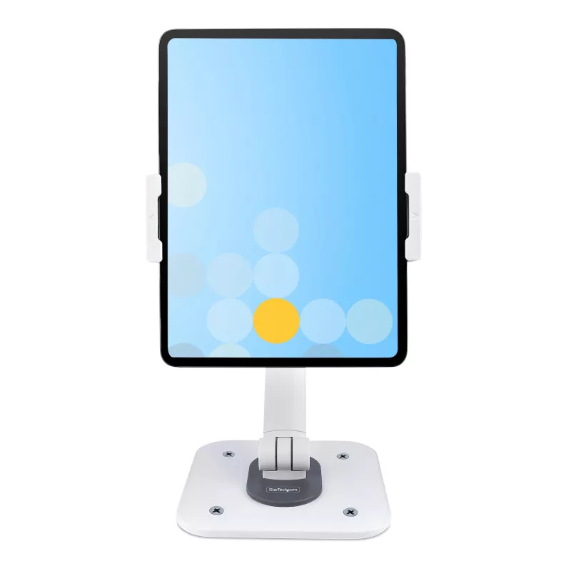 StarTech.com supporto regolabile per tablet da scrivania – montabile a parete – portata 1 kg – supporto universale per tablet ergonomico articolato – supporto tablet da scrivania orientabile/girevole/rotante