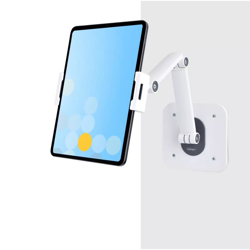 StarTech.com supporto regolabile per tablet da scrivania – montabile a parete – portata 1 kg – supporto universale per tablet ergonomico articolato – supporto tablet da scrivania orientabile/girevole/rotante