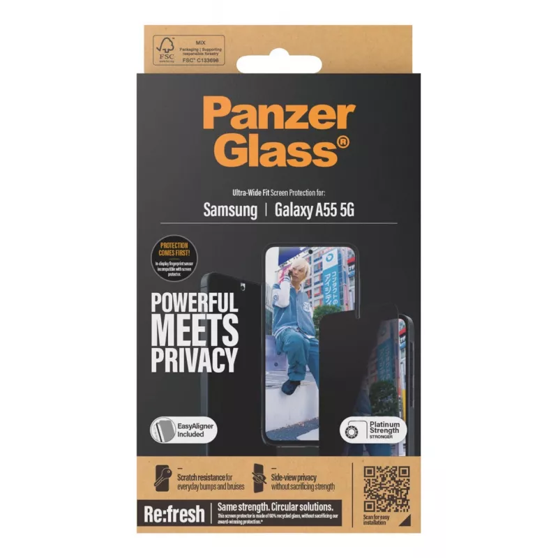PanzerGlass P7358 protezione display/retro per cellulare pellicola privacy Samsung 1 pz.